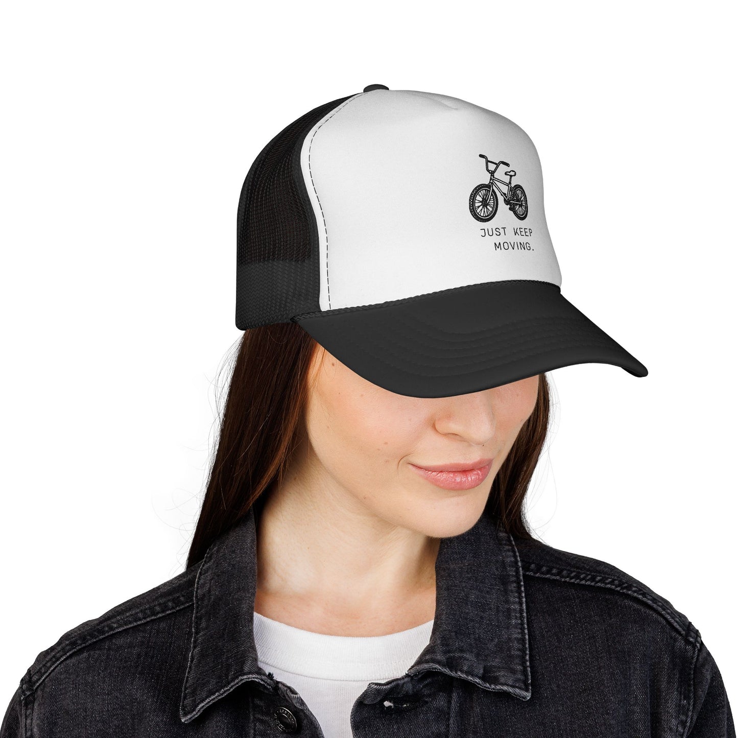 Trucker Cap — Just Keep Moving Bike Design
