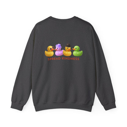 Spread Kindness Sweatshirt — Cute Rubber Duck Crewneck