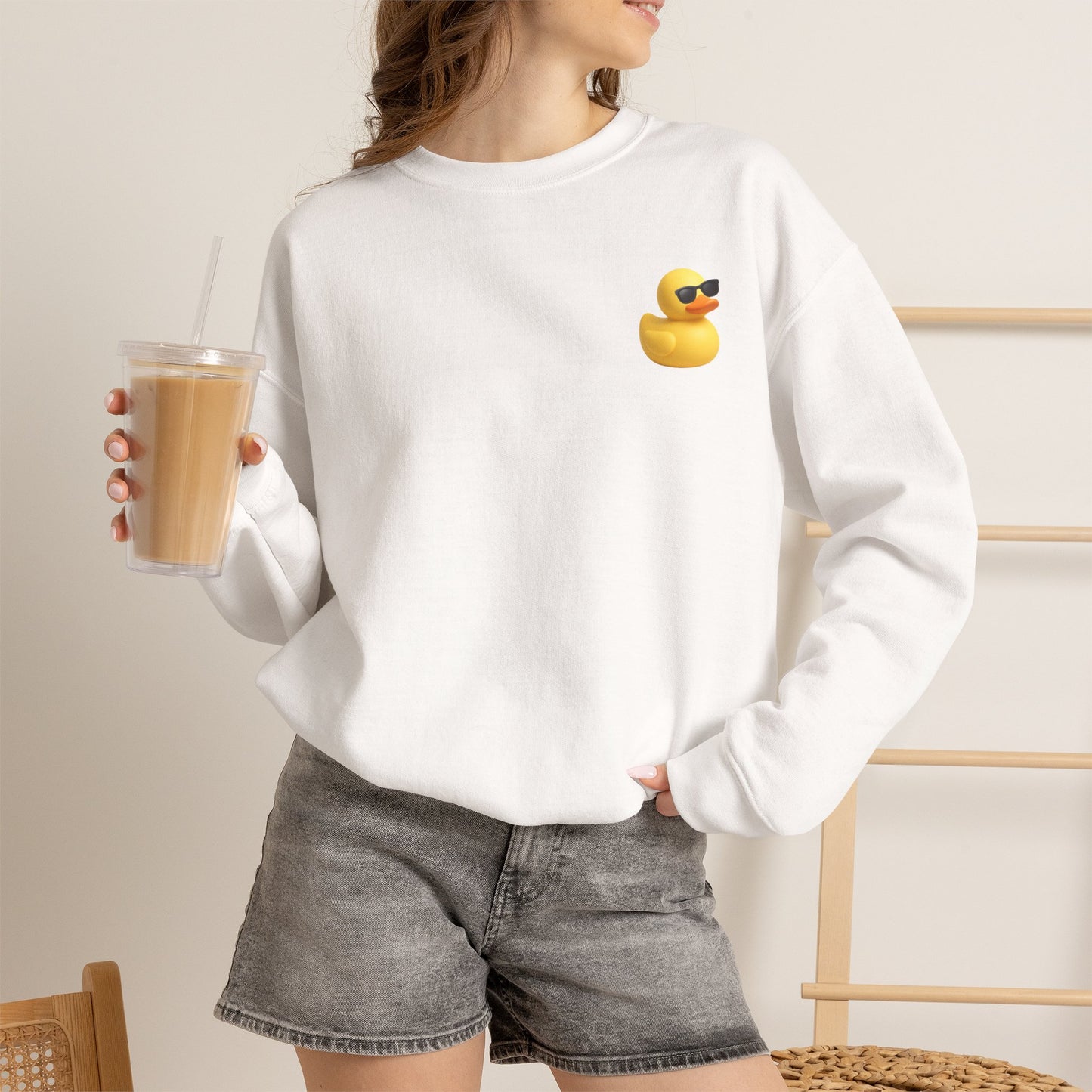 Spread Kindness Sweatshirt — Cute Rubber Duck Crewneck