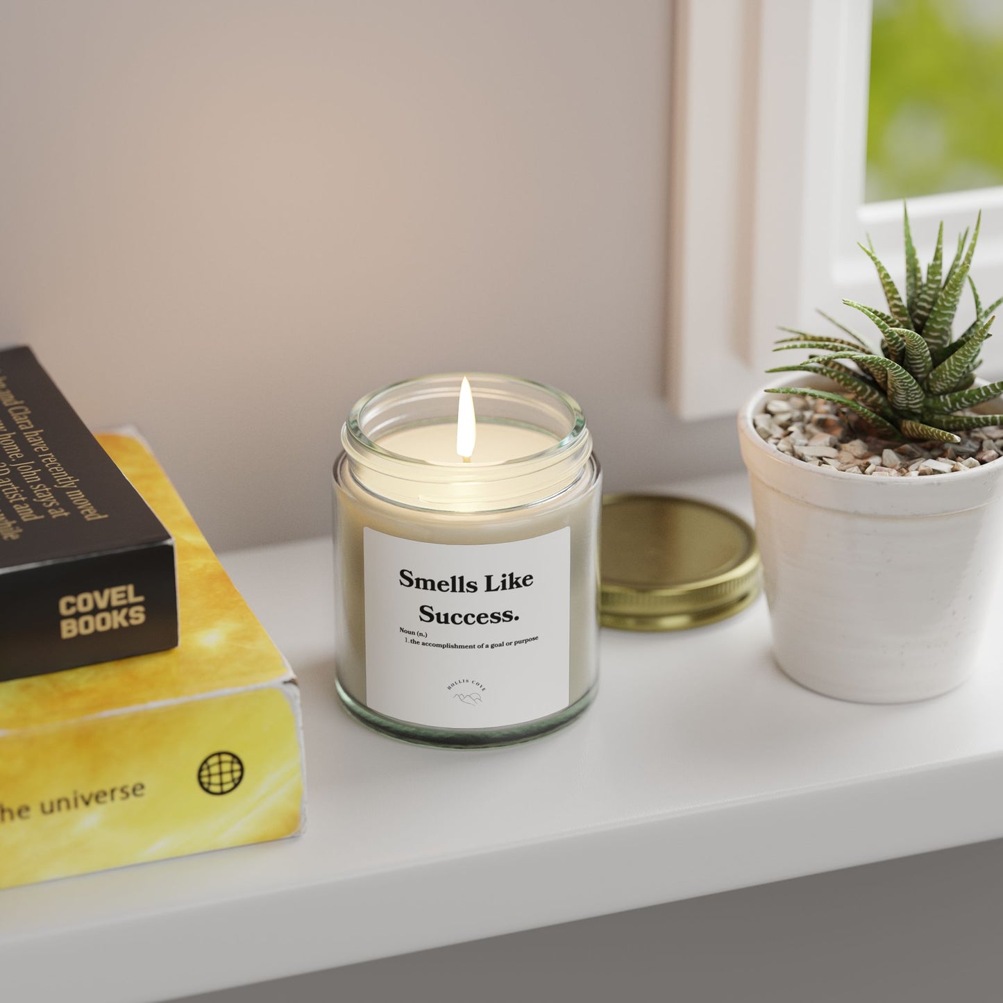 Smells Like Success Candle — Coconut Apricot Wax Scent (4oz & 9oz)