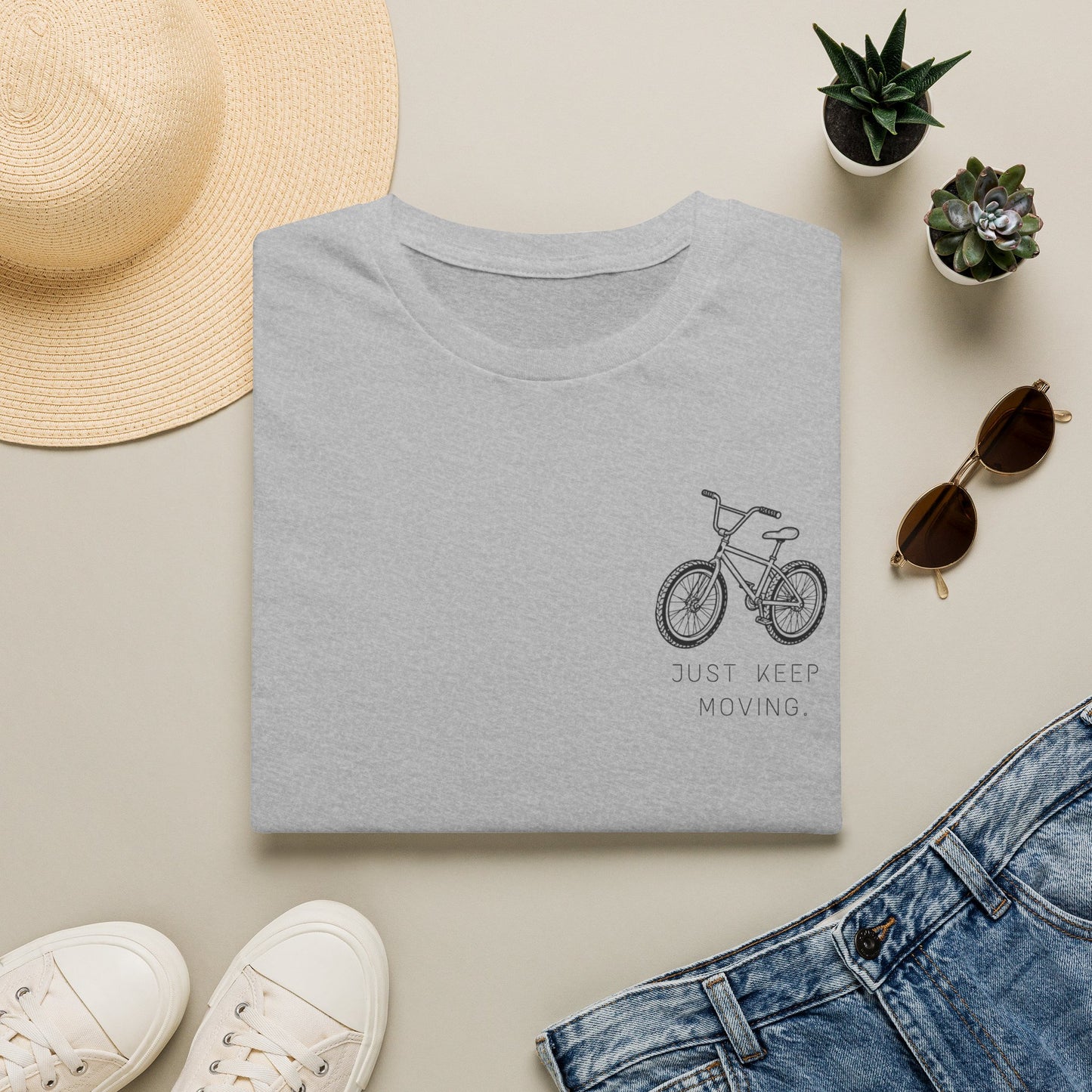 Just Keep Moving Motivational T-shirt