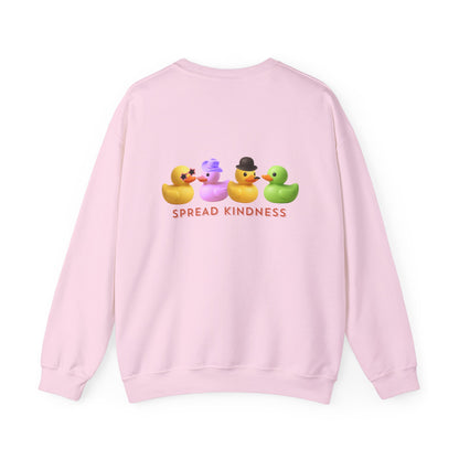 Spread Kindness Sweatshirt — Cute Rubber Duck Crewneck