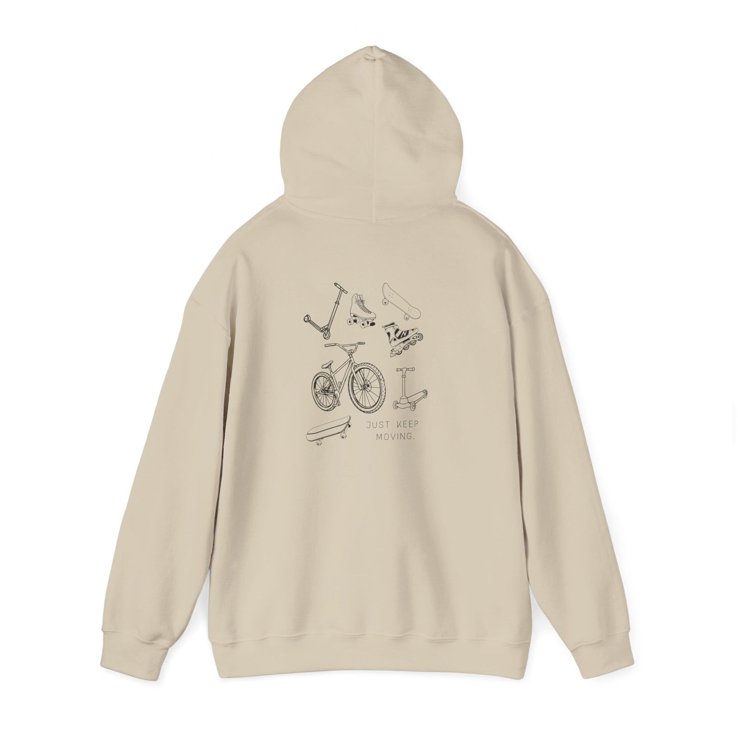 Just Keep Moving  Motivational Hoodie