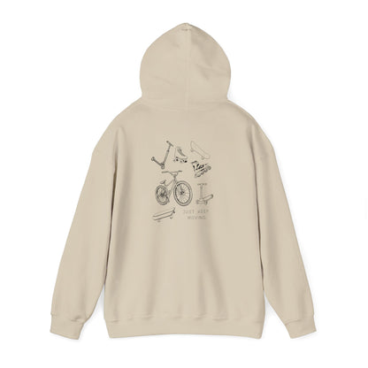 Just Keep Moving  Motivational Hoodie