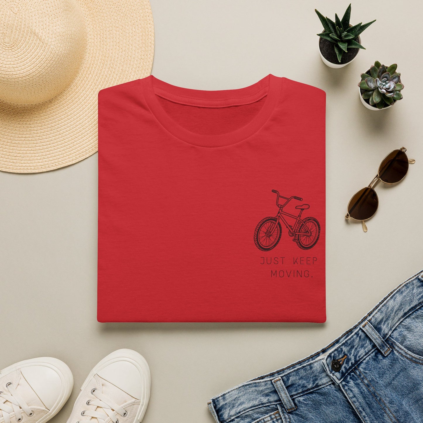 Just Keep Moving Motivational T-shirt