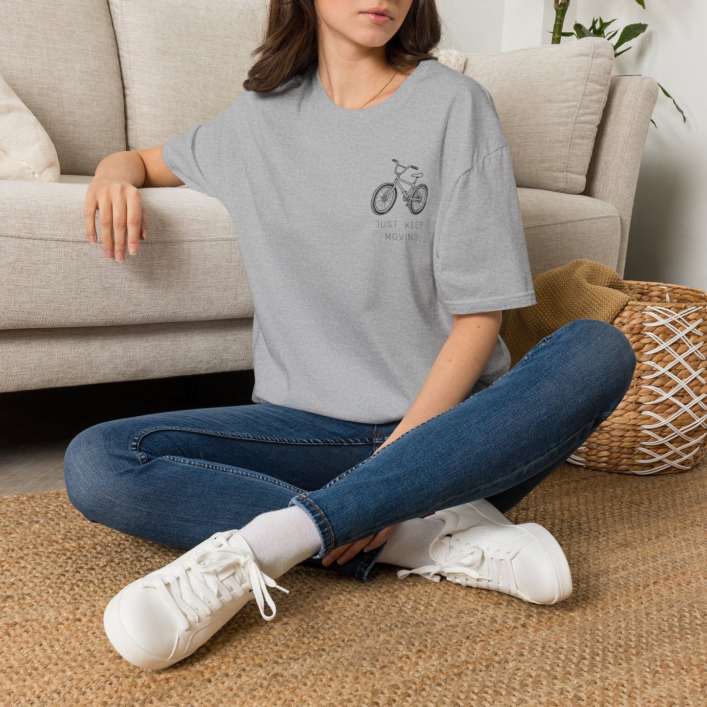 Just Keep Moving Motivational T-shirt