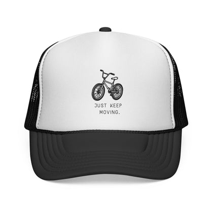 Trucker Cap — Just Keep Moving Bike Design