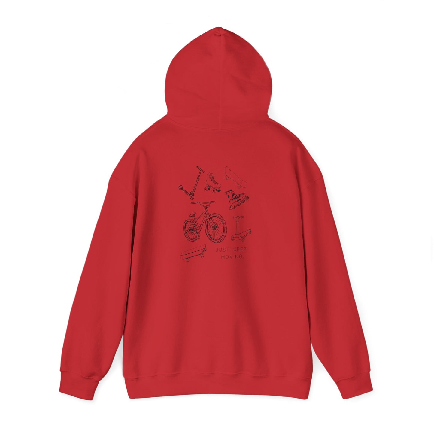 Just Keep Moving  Motivational Hoodie