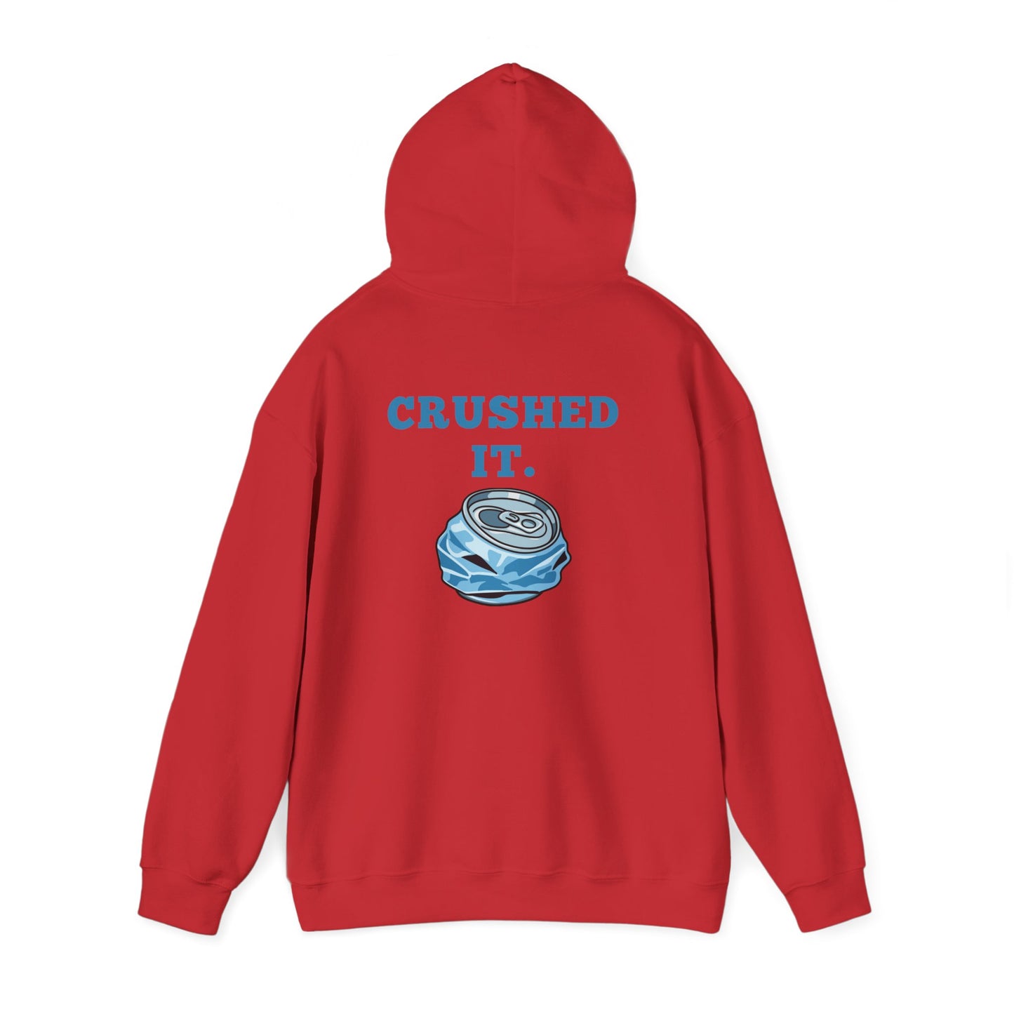 Crushed It Hoodie — Retro Crushed Can Graphic Pullover