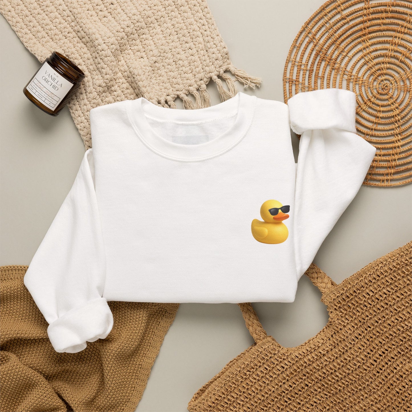 Spread Kindness Sweatshirt — Cute Rubber Duck Crewneck