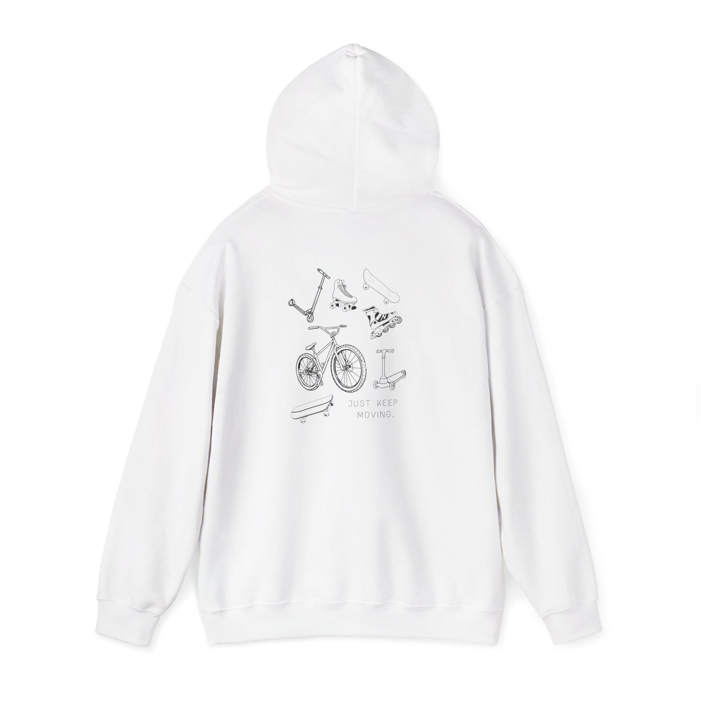 Just Keep Moving  Motivational Hoodie