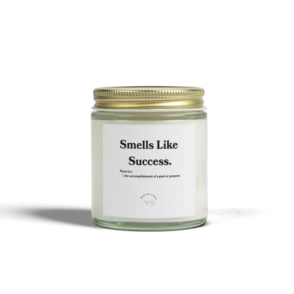 Smells Like Success Candle — Coconut Apricot Wax Scent (4oz & 9oz)