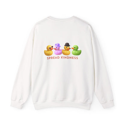 Spread Kindness Sweatshirt — Cute Rubber Duck Crewneck