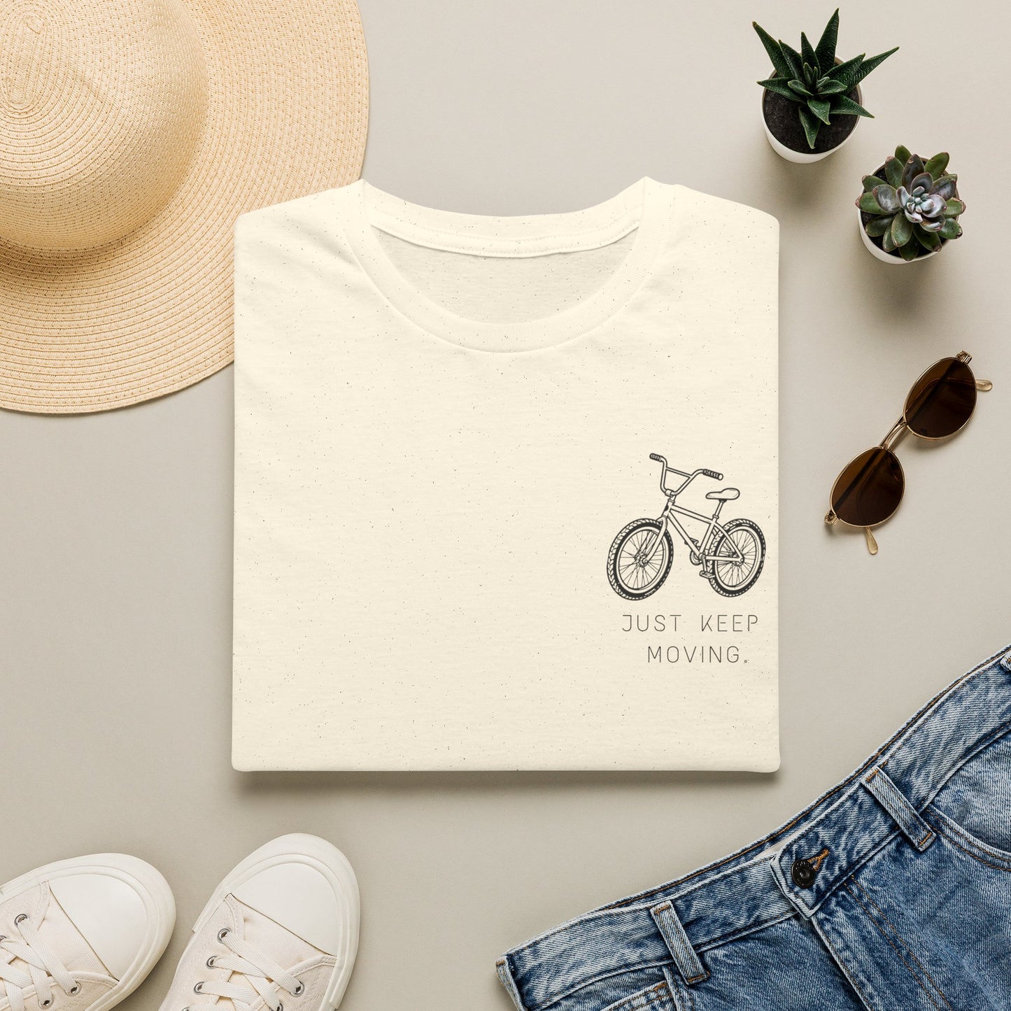 Just Keep Moving Motivational T-shirt