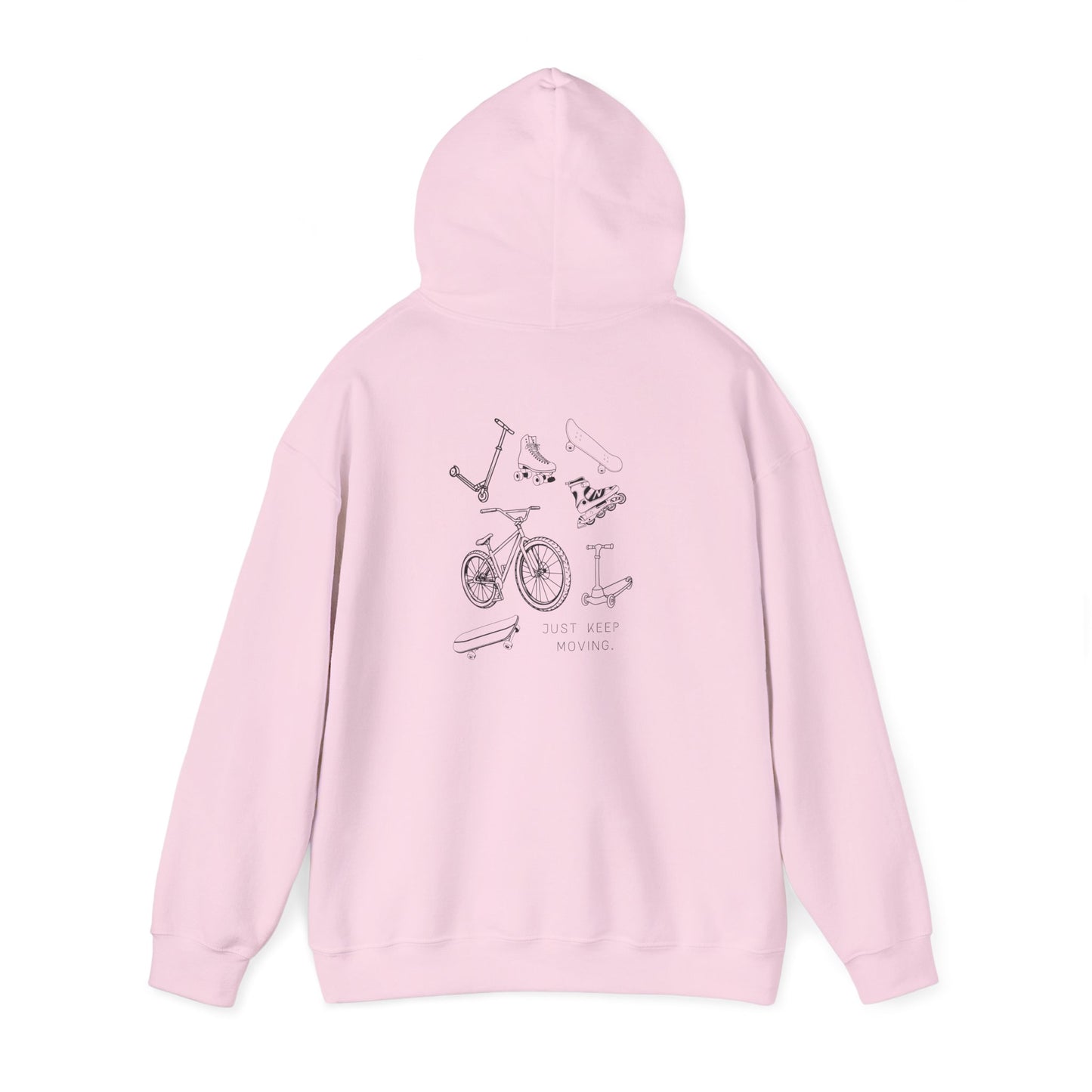 Just Keep Moving  Motivational Hoodie