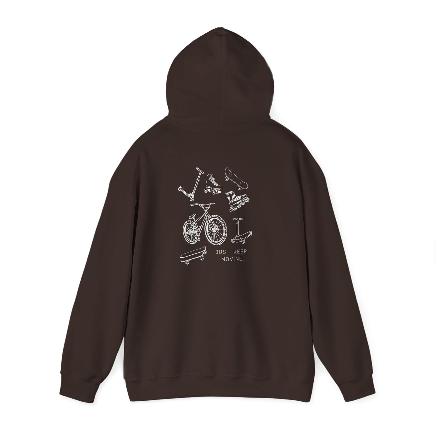 Just Keep Moving  Motivational Hoodie