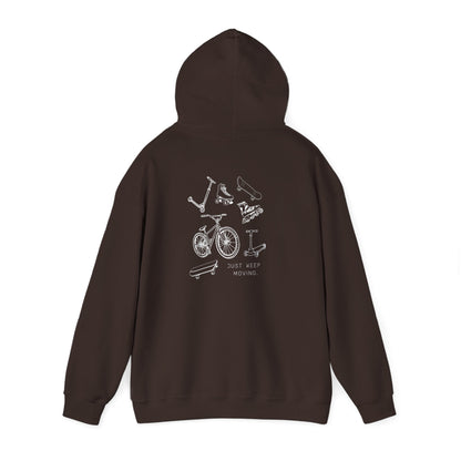 Just Keep Moving  Motivational Hoodie