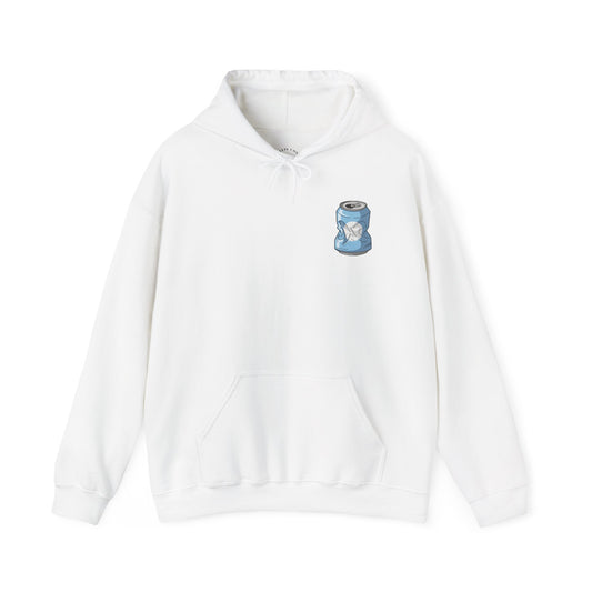 Crushed It Hoodie — Retro Crushed Can Graphic Pullover