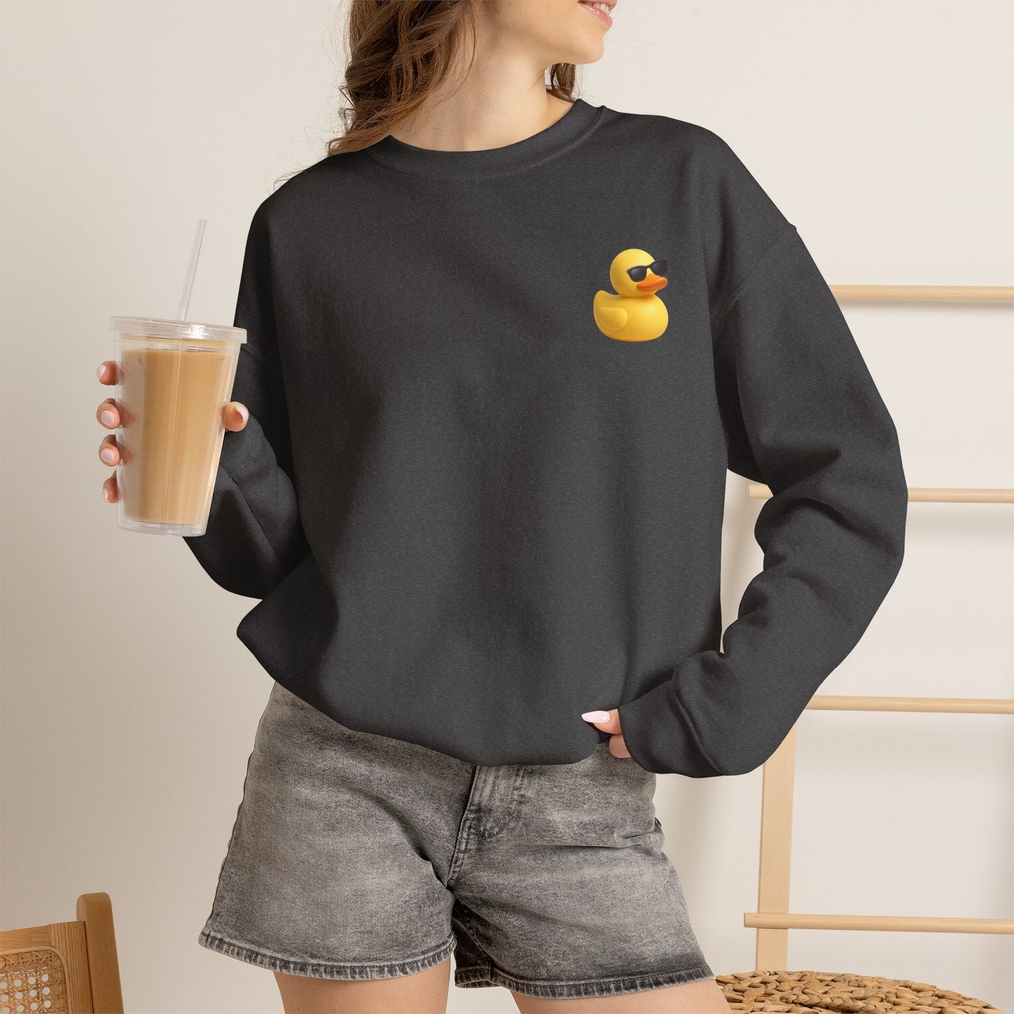 Spread Kindness Sweatshirt — Cute Rubber Duck Crewneck
