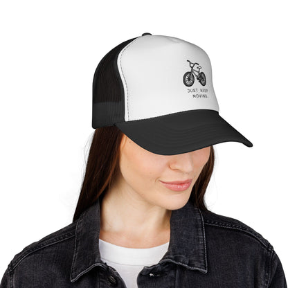 Trucker Cap — Just Keep Moving Bike Design