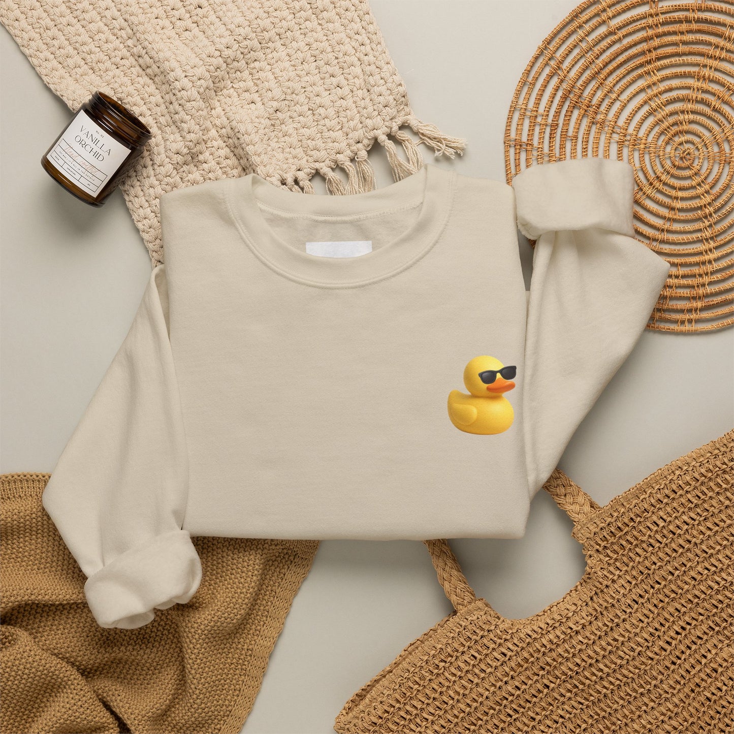 Spread Kindness Sweatshirt — Cute Rubber Duck Crewneck