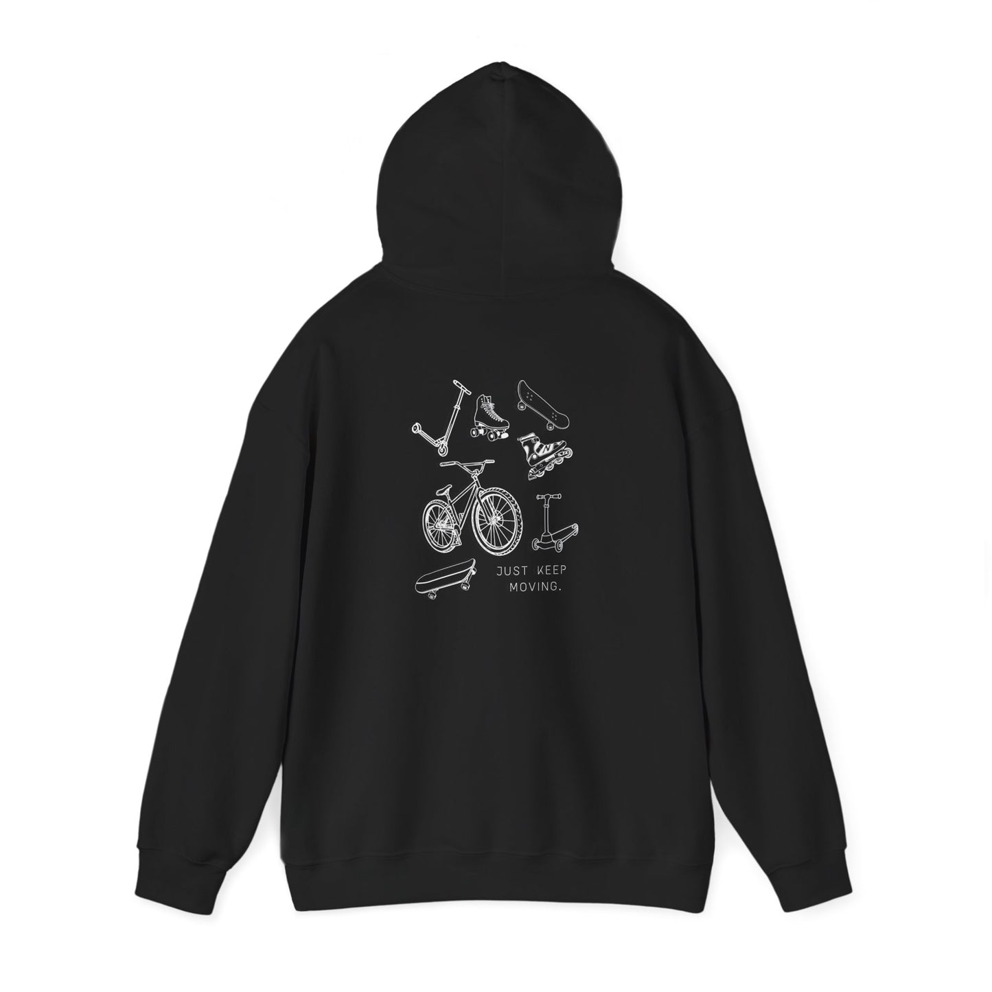 Just Keep Moving  Motivational Hoodie