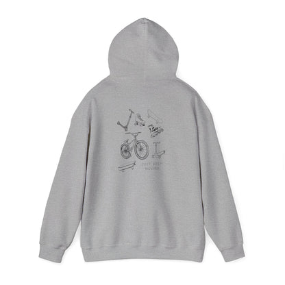 Just Keep Moving  Motivational Hoodie