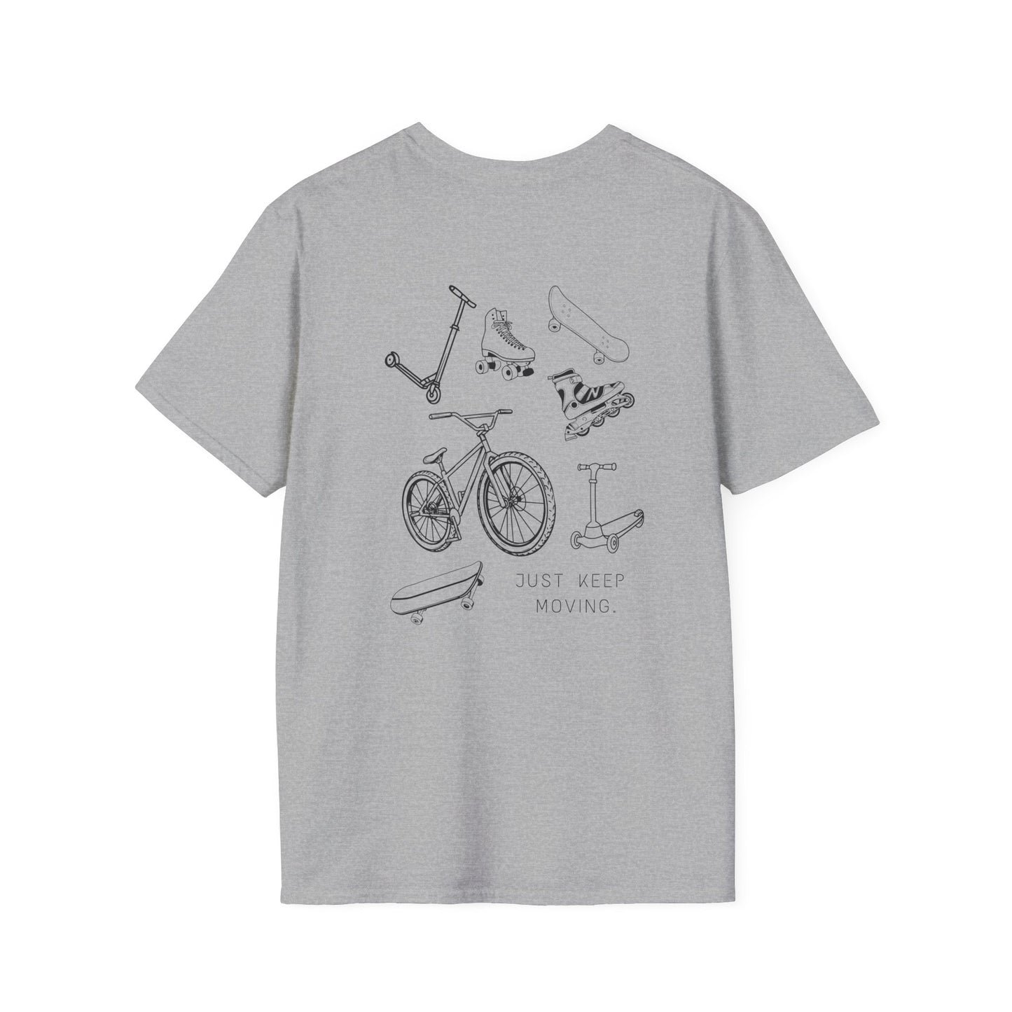 Just Keep Moving Motivational T-shirt