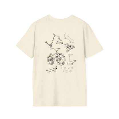 Just Keep Moving Motivational T-shirt