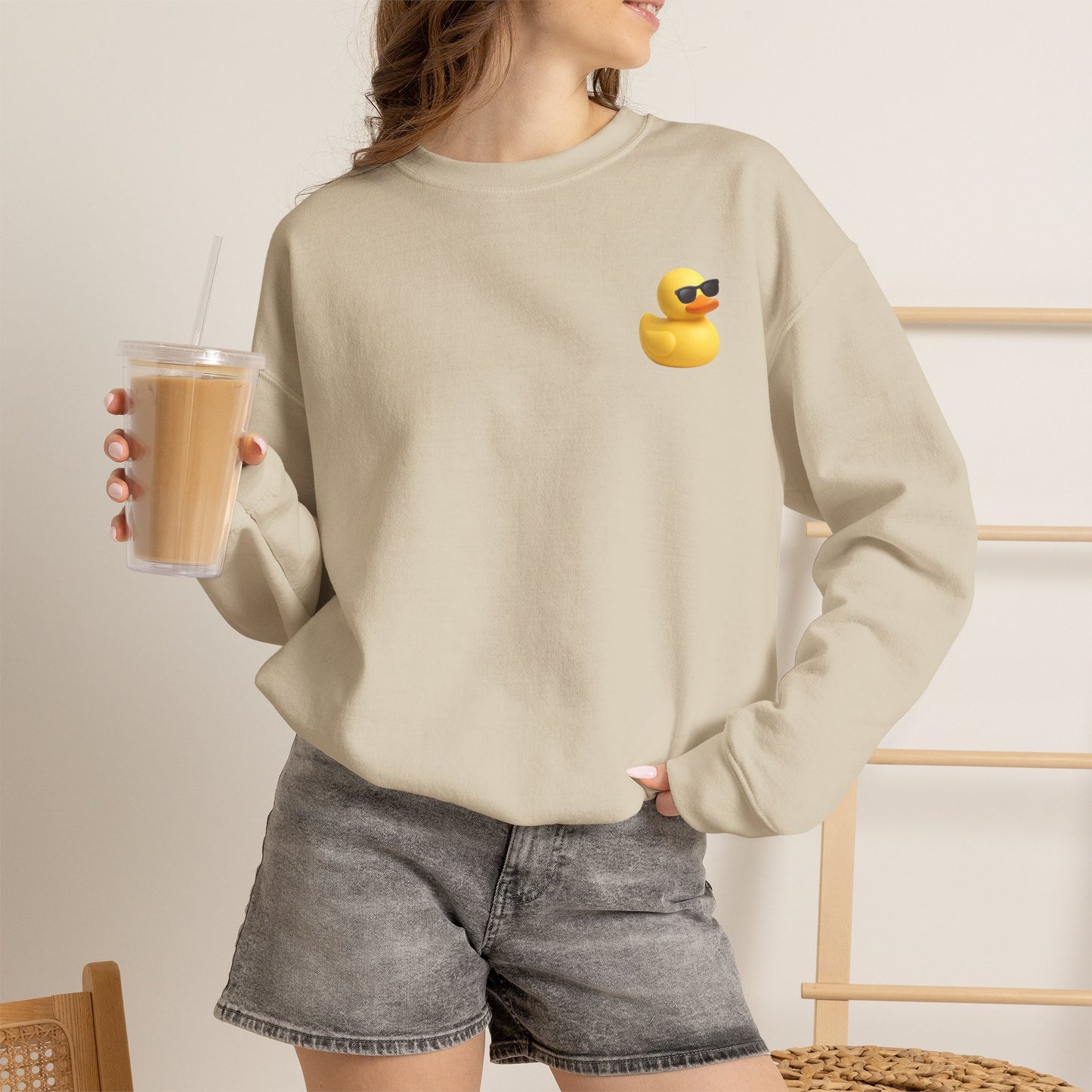 Spread Kindness Sweatshirt — Cute Rubber Duck Crewneck