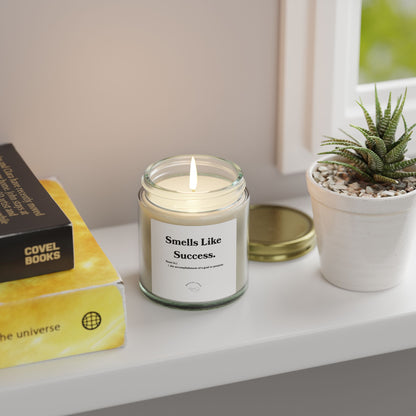 Smells Like Success Candle — Coconut Apricot Wax Scent (4oz & 9oz)